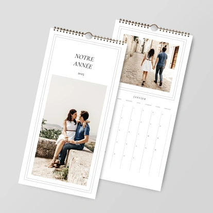 Calendrier mural cases personnalisables La belle édition