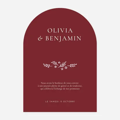 Faire-part mariage Laure de Sagazan II