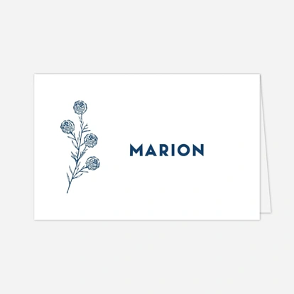 Marque-place mariage Laure de Sagazan