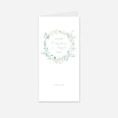 Menu mariage Les hautes herbes