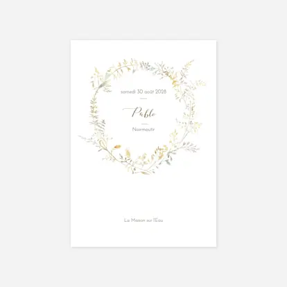 Menu baptême Les hautes herbes