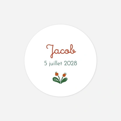 Stickers naissance Liberty écureuil