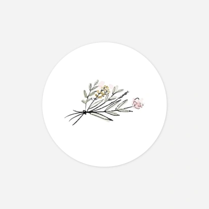 Étiquette cadeau mariage Les mariés champêtres