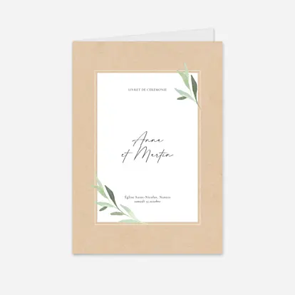 Livret de messe mariage Luberon