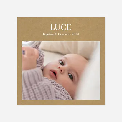 Faire-part baptême Magazine