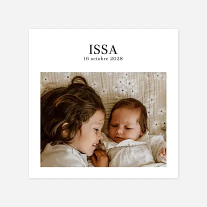 Faire-part naissance Magazine