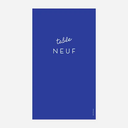 Marque-table mariage Manuscrit