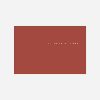 Carton d'invitation Manuscrit