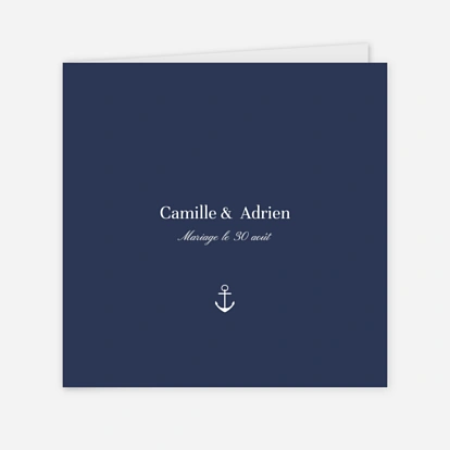 Faire-part mariage Marin