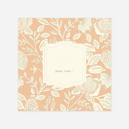 Carte remerciement naissance Matin