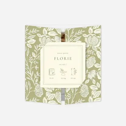 Faire-part naissance Matin