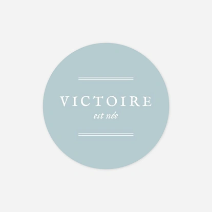 Stickers naissance Médaillon