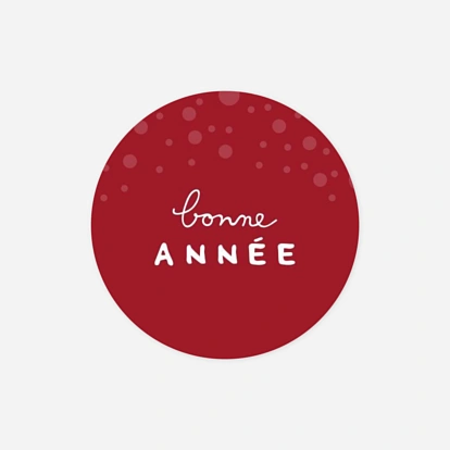 Étiquette cadeau Noël Mille flocons