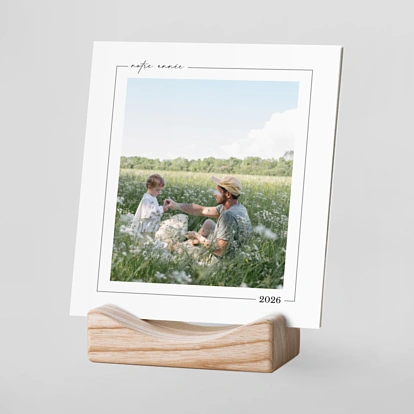 Calendrier photo avec support bois Moment Keeper