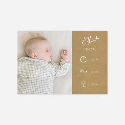 Faire-part naissance Moment précieux