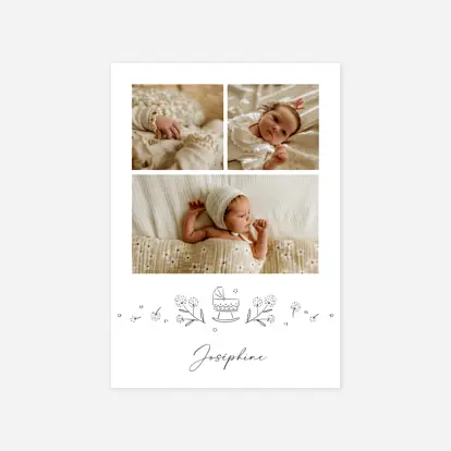 Faire-part naissance Mon petit berceau II