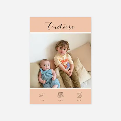 Faire-part naissance Mes petits pictos