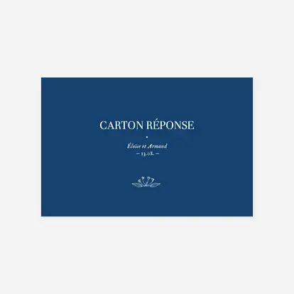 Carton réponse Nature chic