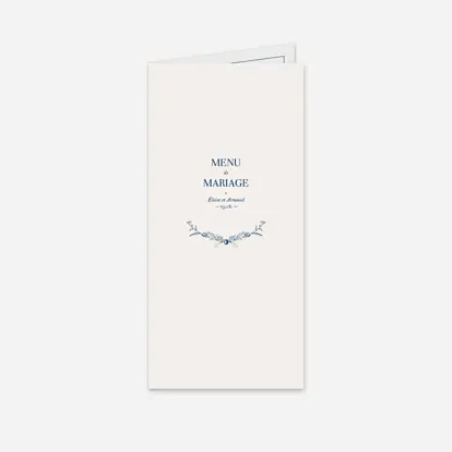 Menu Mariage Nature chic