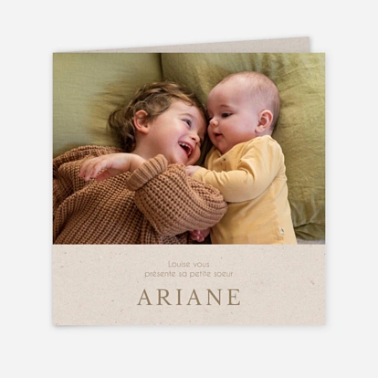 Faire-part naissance Notre Début