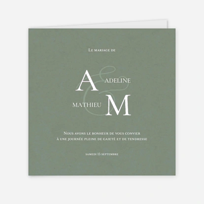 Faire-part mariage Notre lien