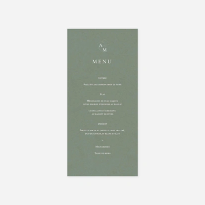 Menu mariage Notre lien