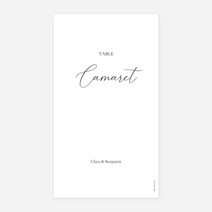 Marque-table mariage Notre lieu
