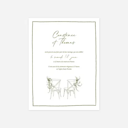 Faire-part mariage Notre moment