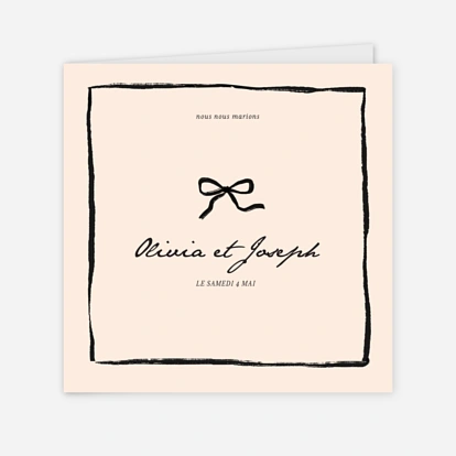 Faire-part mariage Notre union