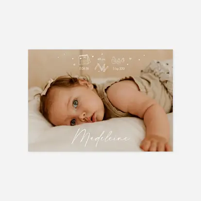 Faire-part naissance Notre petite étoile