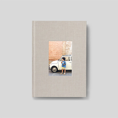 Carnet personnalisé Tissu photo embossée