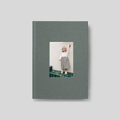 Carnet personnalisé Tissu photo embossée