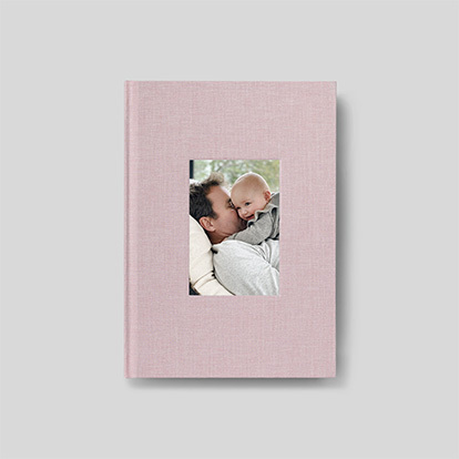 Carnet personnalisé Tissu photo embossée