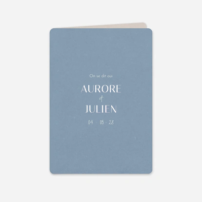 Faire-part mariage Nos Sentiments