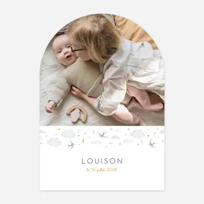 Faire-part naissance Nuage de lait