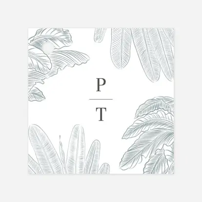 Etiquette perforée mariage Oiseaux de paradis