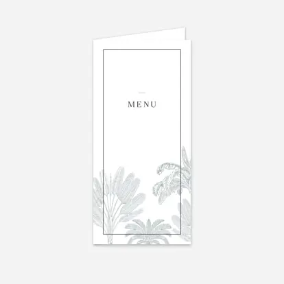 Menu mariage Oiseaux de paradis
