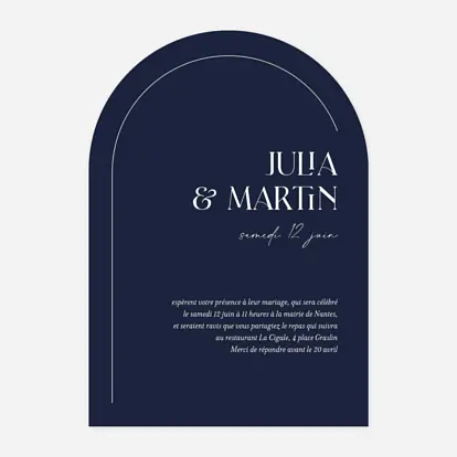 Faire-part mariage Ornement II