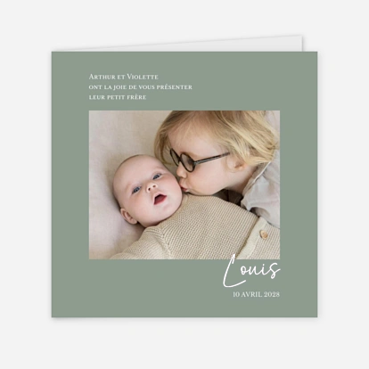 Faire-part naissance Petit ami