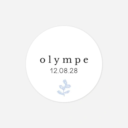 Stickers naissance Pastel végétal