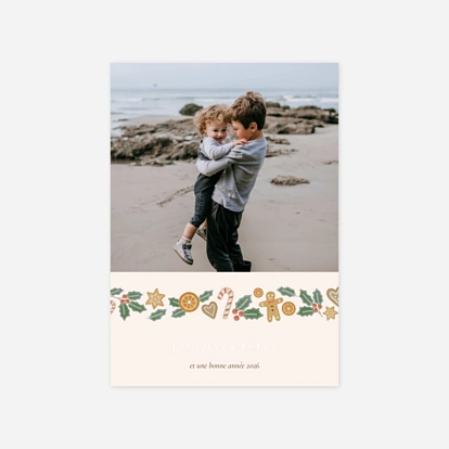 Carte de voeux Petits biscuits