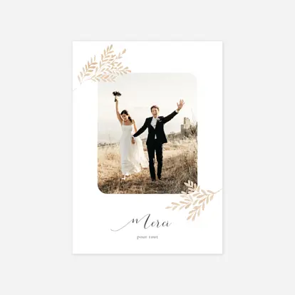Carte de remerciements Petits brins