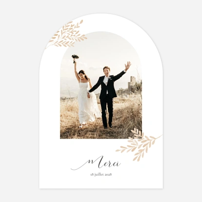 Carte de remerciements Petits brins