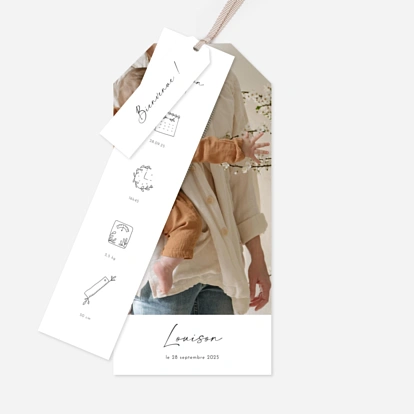 Faire-part naissance Pictos douceur