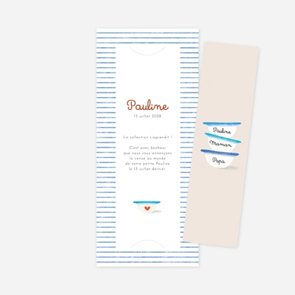 Faire-part naissance Petits Bols