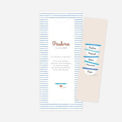Faire-part naissance Petits Bols