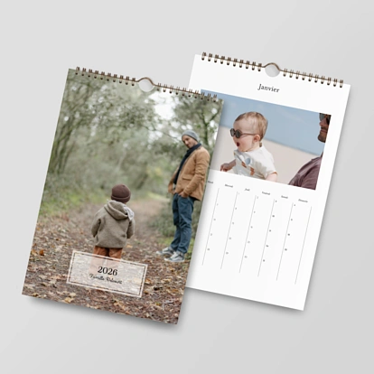 Calendrier mural cases personnalisables Petite Étiquette