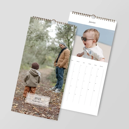 Calendrier mural cases personnalisables Petite Étiquette