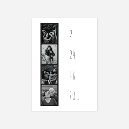 invitation anniversaire 4 photos