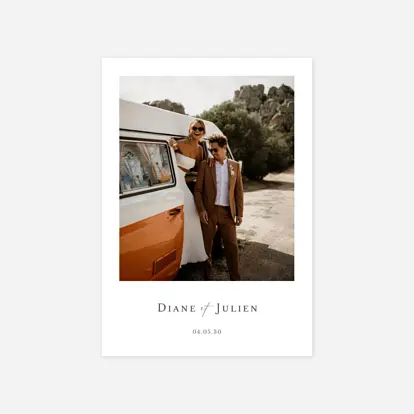 Carte de remerciements Pictos aquarelle